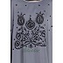 Designer Kaftan abaya with embroidery work- Grey